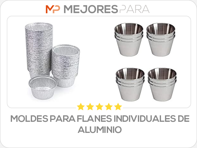 moldes para flanes individuales de aluminio