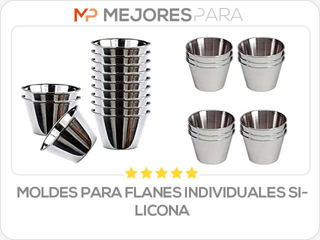 moldes para flanes individuales silicona