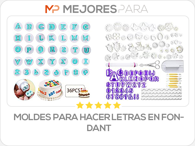 moldes para hacer letras en fondant