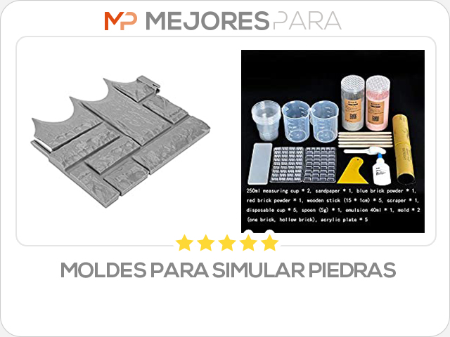 moldes para simular piedras