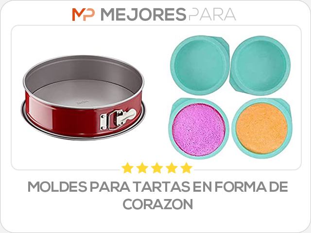 moldes para tartas en forma de corazon