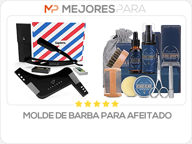 molde de barba para afeitado