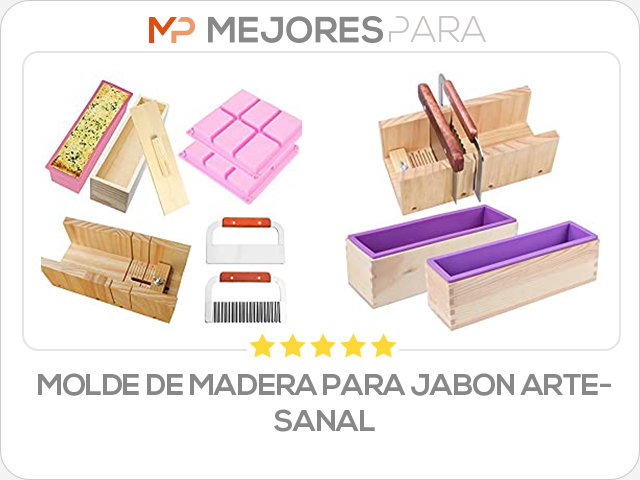 molde de madera para jabon artesanal