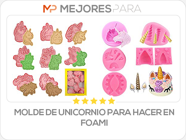 molde de unicornio para hacer en foami