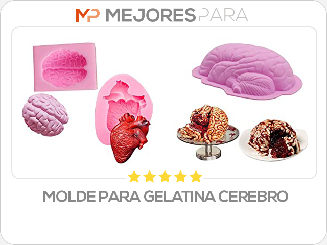 molde para gelatina cerebro