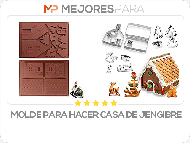 molde para hacer casa de jengibre