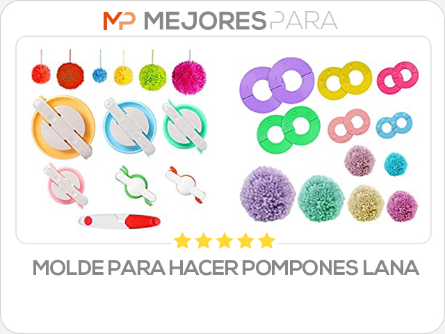 molde para hacer pompones lana