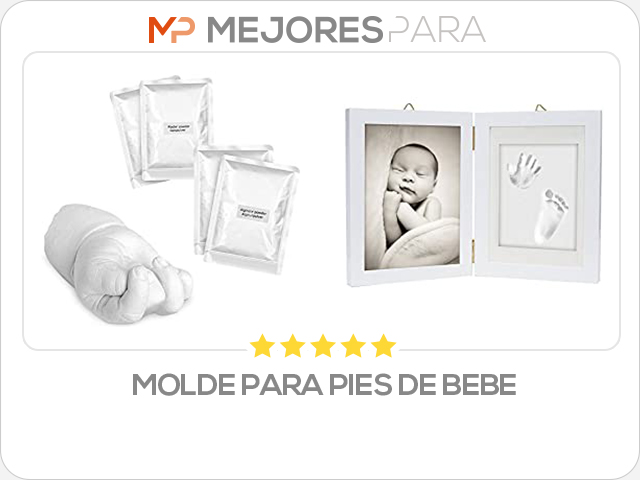 molde para pies de bebe