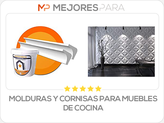 molduras y cornisas para muebles de cocina