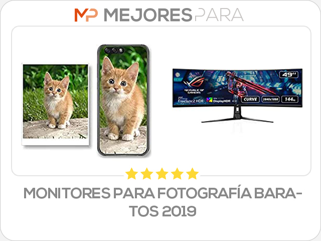 monitores para fotografía baratos 2019