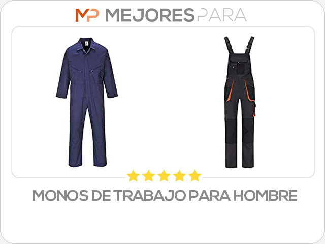 monos de trabajo para hombre