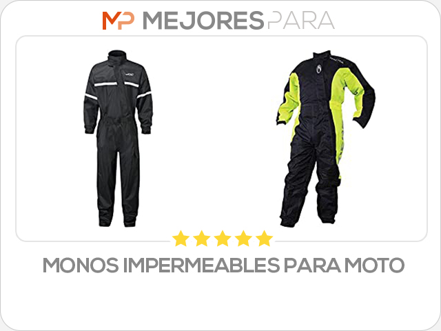 monos impermeables para moto