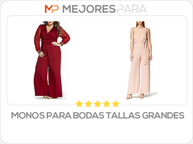 monos para bodas tallas grandes