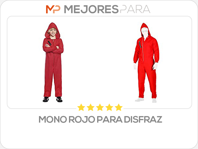 mono rojo para disfraz