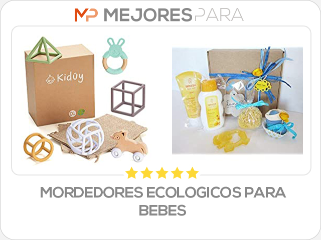 mordedores ecologicos para bebes