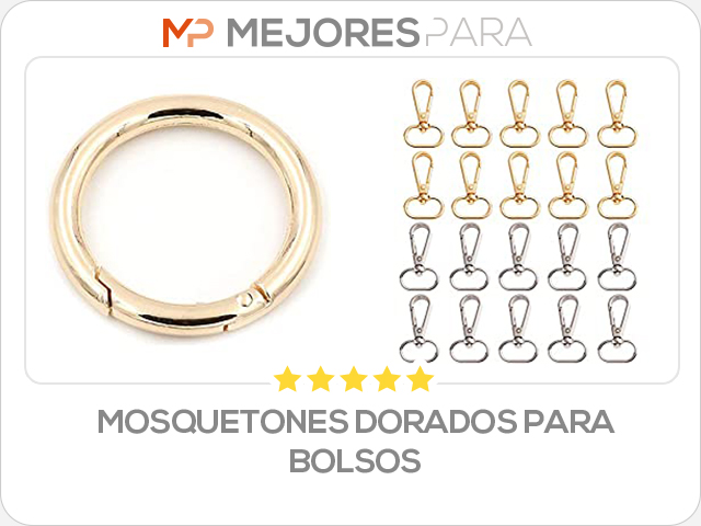 mosquetones dorados para bolsos