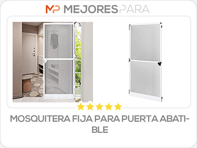 mosquitera fija para puerta abatible