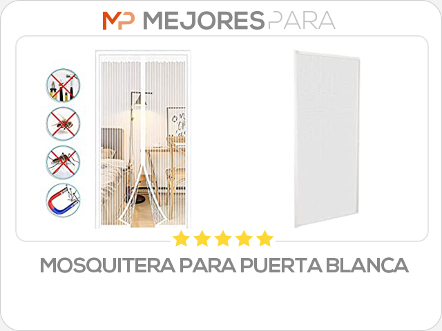 mosquitera para puerta blanca