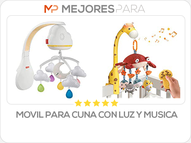 movil para cuna con luz y musica