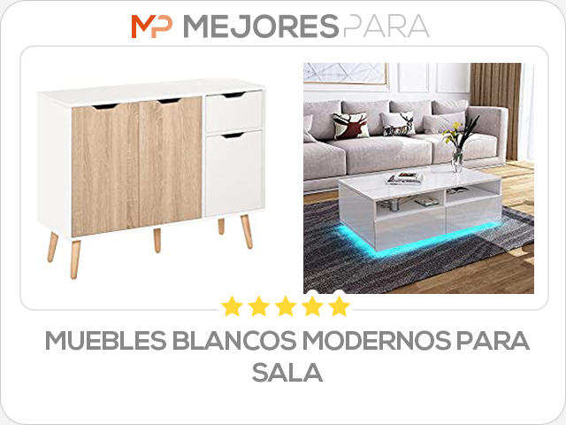 muebles blancos modernos para sala