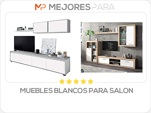 muebles blancos para salon