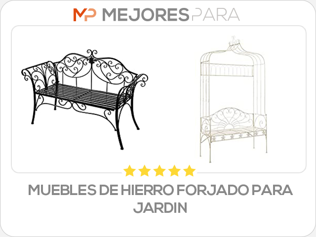 muebles de hierro forjado para jardin