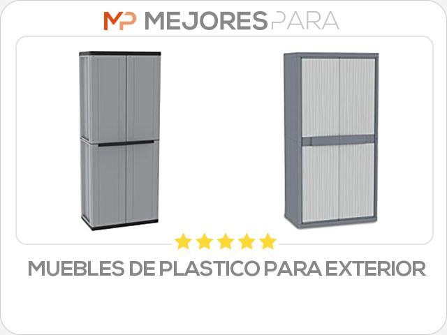 muebles de plastico para exterior