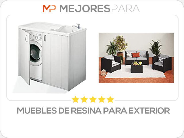 muebles de resina para exterior