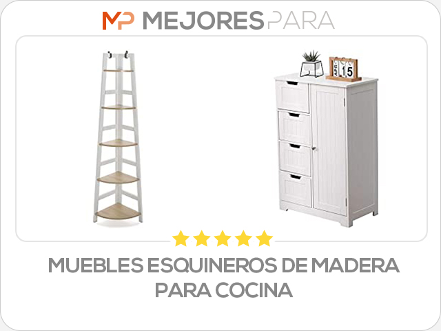 muebles esquineros de madera para cocina