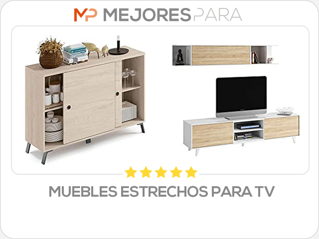 muebles estrechos para tv