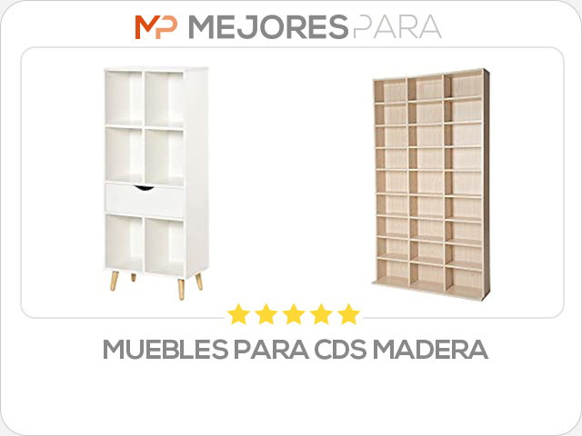 muebles para cds madera