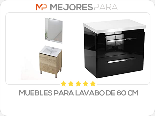 muebles para lavabo de 60 cm