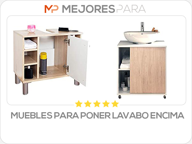 muebles para poner lavabo encima