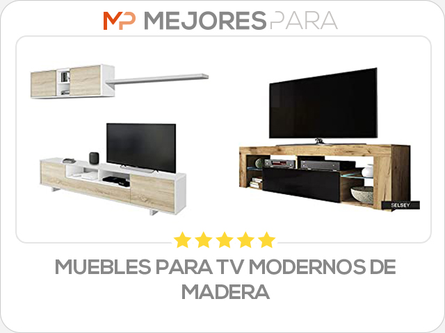 muebles para tv modernos de madera