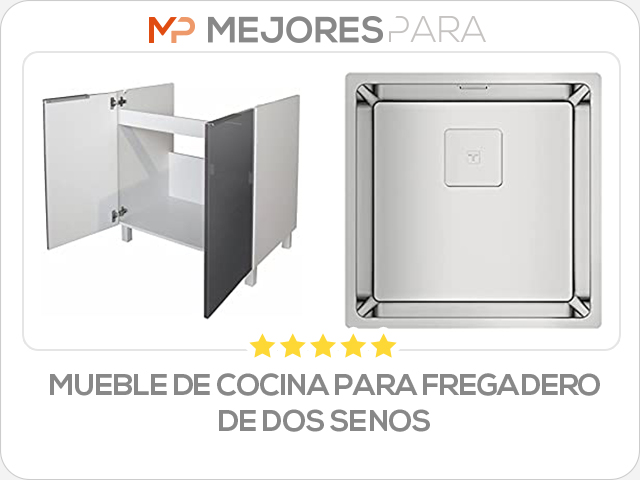 mueble de cocina para fregadero de dos senos