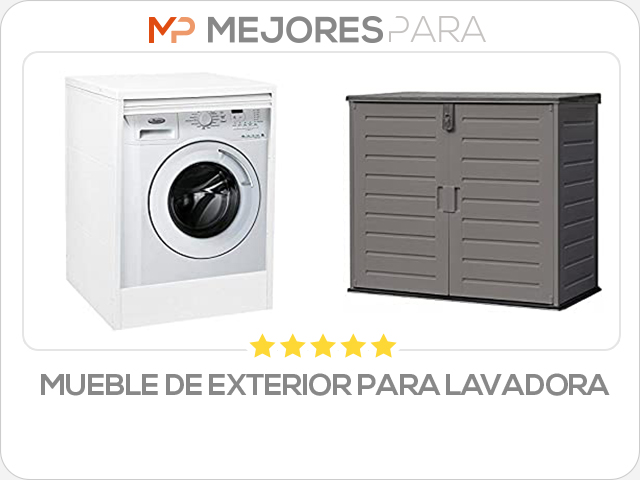 mueble de exterior para lavadora