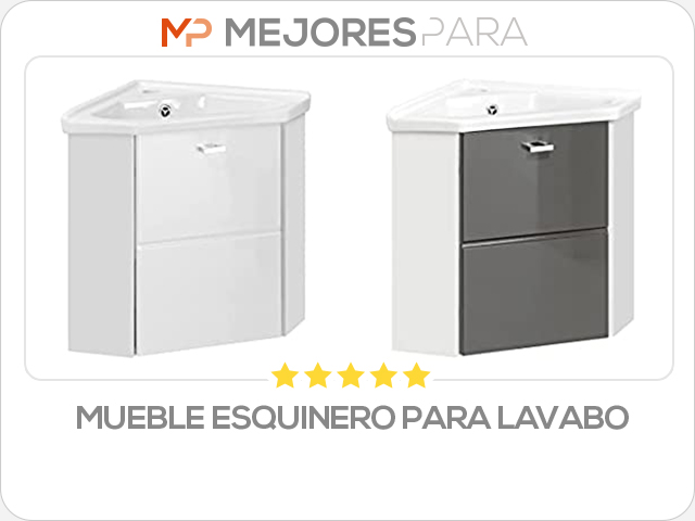 mueble esquinero para lavabo