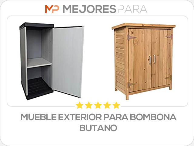 mueble exterior para bombona butano