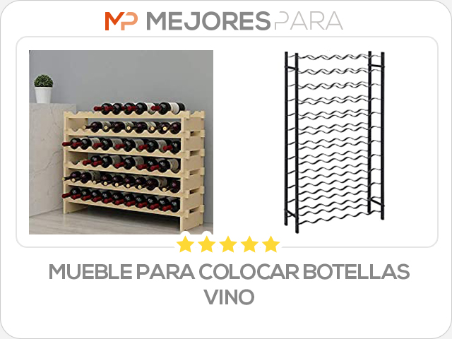 mueble para colocar botellas vino