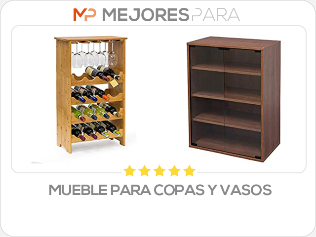 mueble para copas y vasos