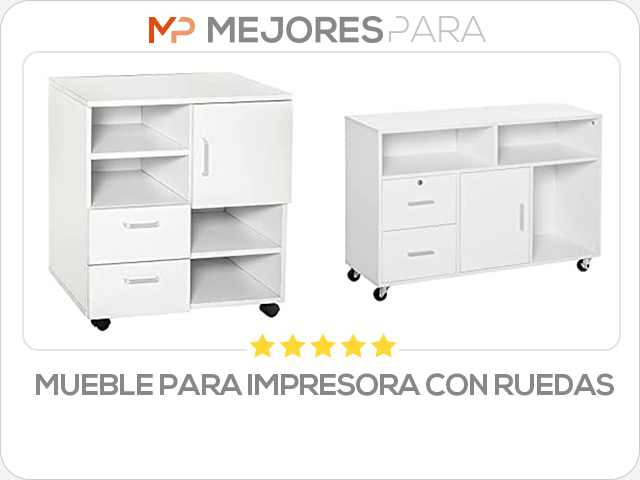 mueble para impresora con ruedas