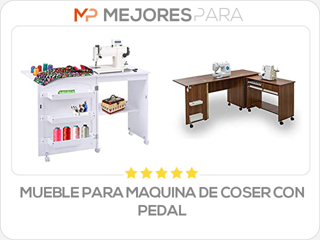 mueble para maquina de coser con pedal