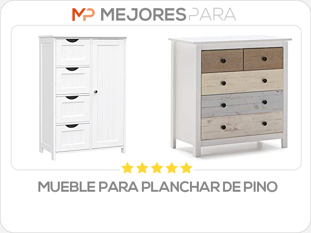 mueble para planchar de pino