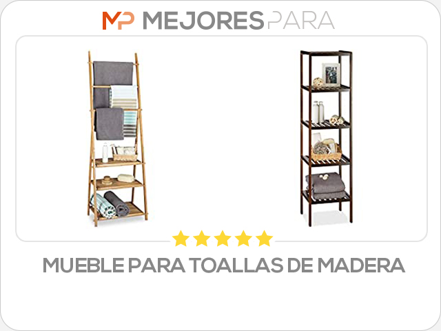 mueble para toallas de madera