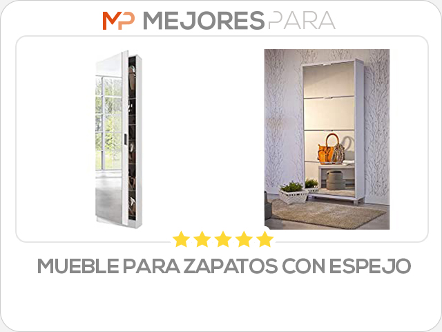 mueble para zapatos con espejo