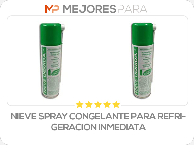 nieve spray congelante para refrigeracion inmediata