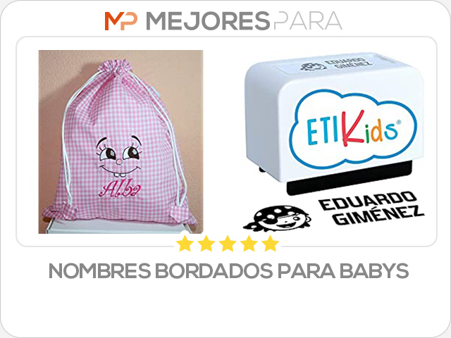 nombres bordados para babys