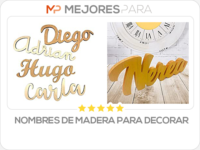 nombres de madera para decorar