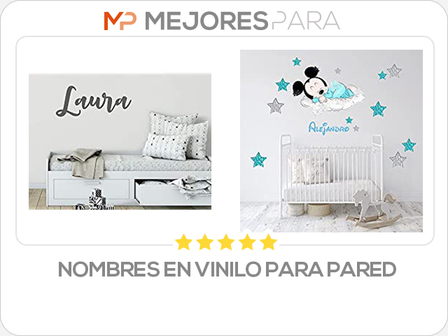 nombres en vinilo para pared