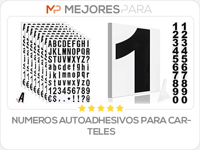 numeros autoadhesivos para carteles